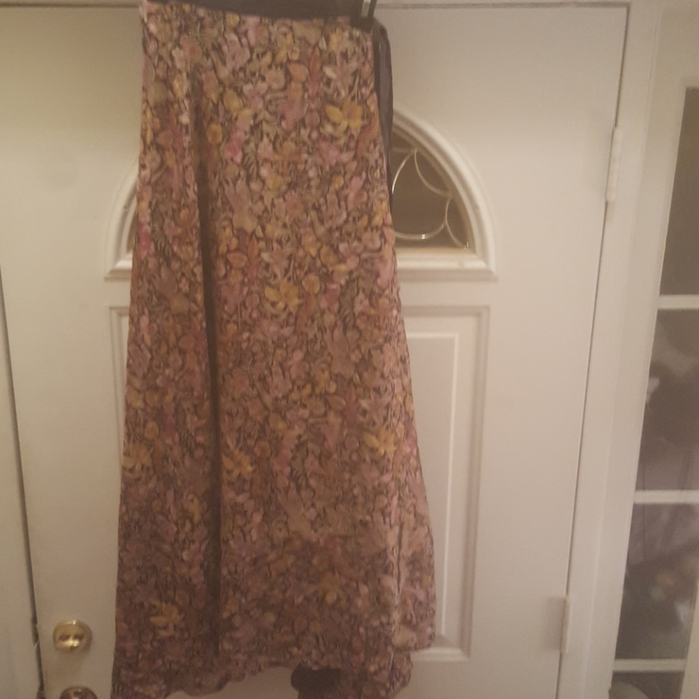Reversible Silk  Wrap Skirt